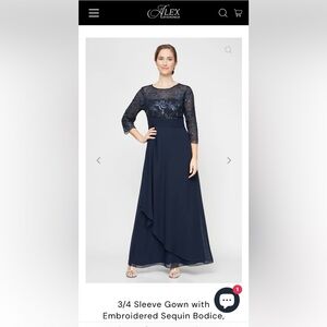 Wedding Formal New! Long Alex Evenings with Embellishments